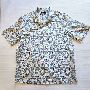 Theory Daze Camp Collar Shirt Sz XL